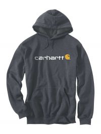 Carhartt Logo Hoodie Herren Dunkelgrau